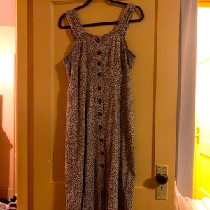 Animal print midi dress. Worn twice!